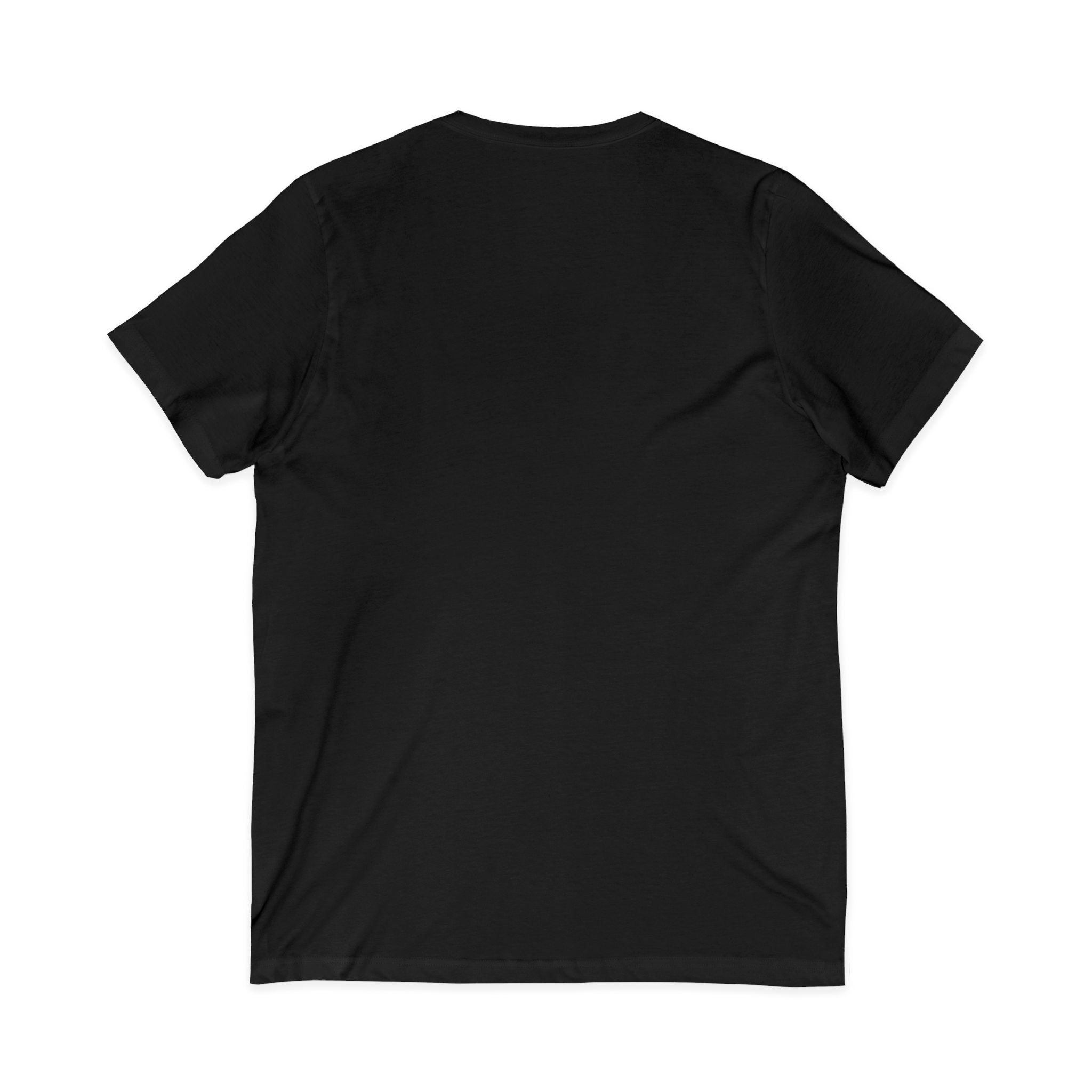 Unisex Short V-Neck Tee — side view
