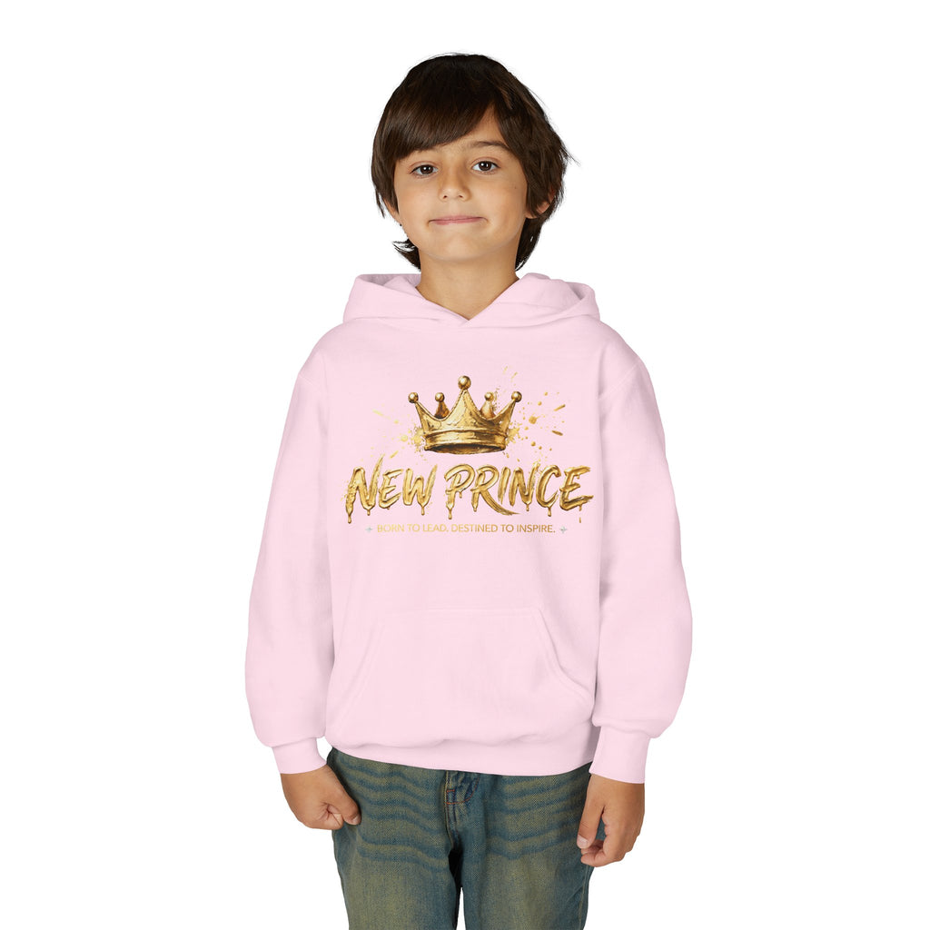 "New Prince" Crown Graphic Kids' Pullover — styled photo 10