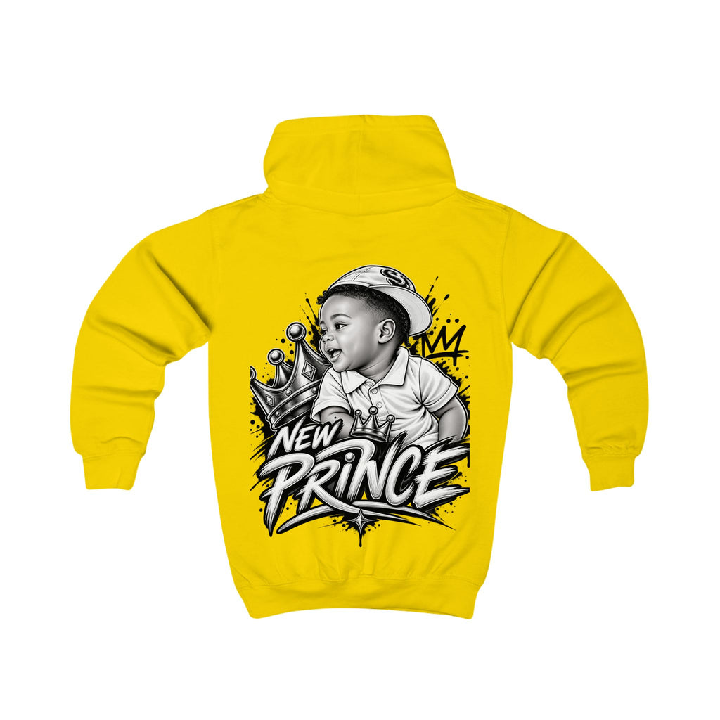 Kids Hoodie - 'New Prince' Crowned Baby Graphic Pullover for Toddlers