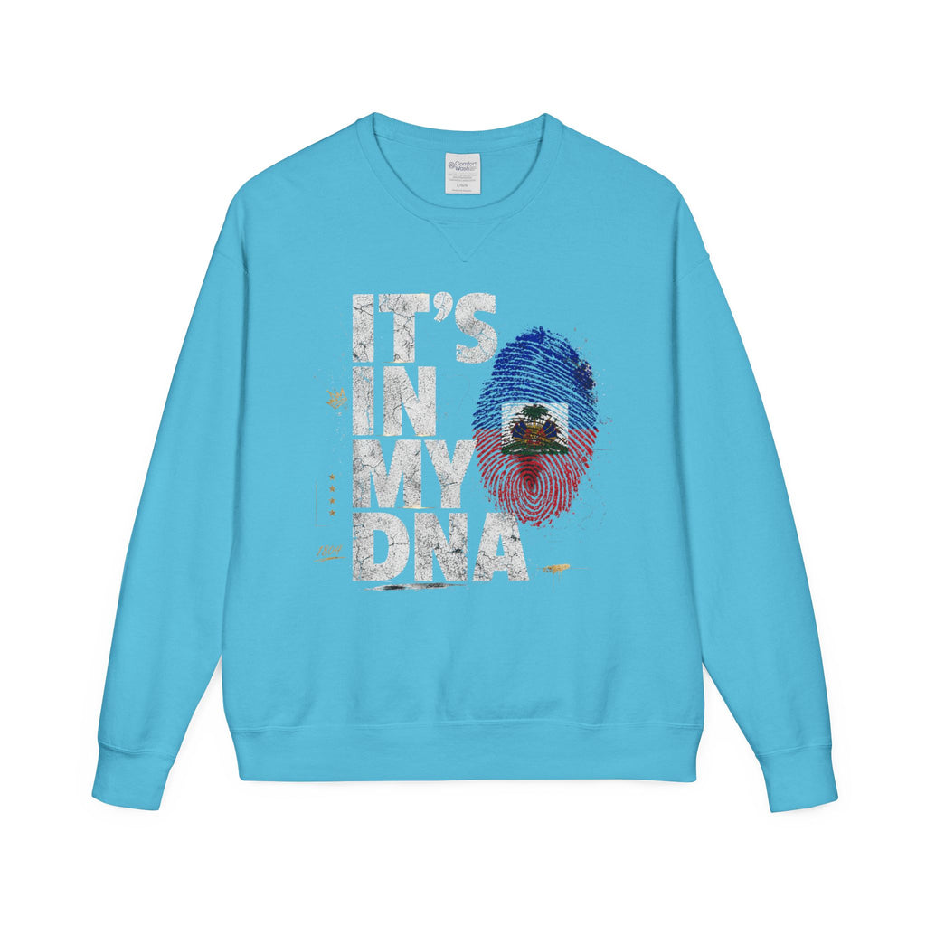My DNA 1804 Haitian Flag Crewneck — styled photo 1
