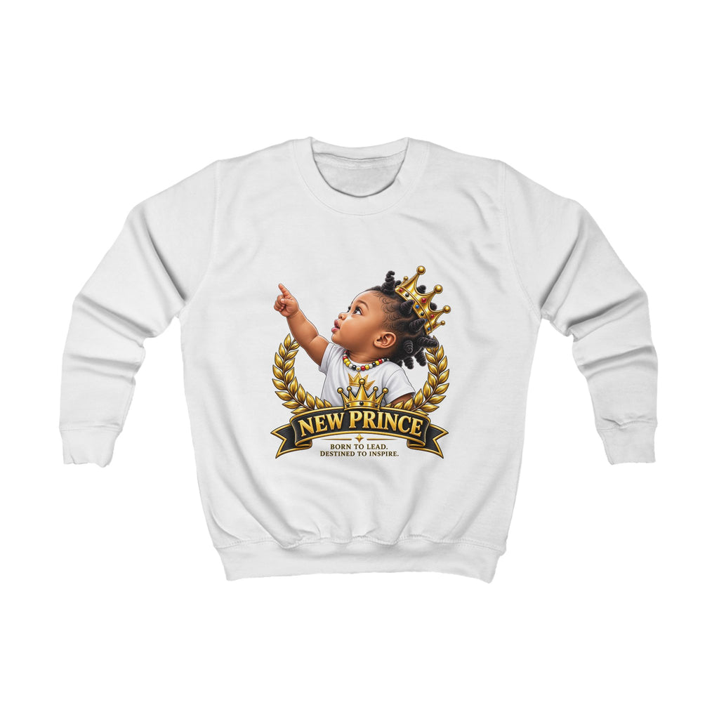 New Prince Kids Sweatshirt – Royal Crown Baby Graphic Pullover