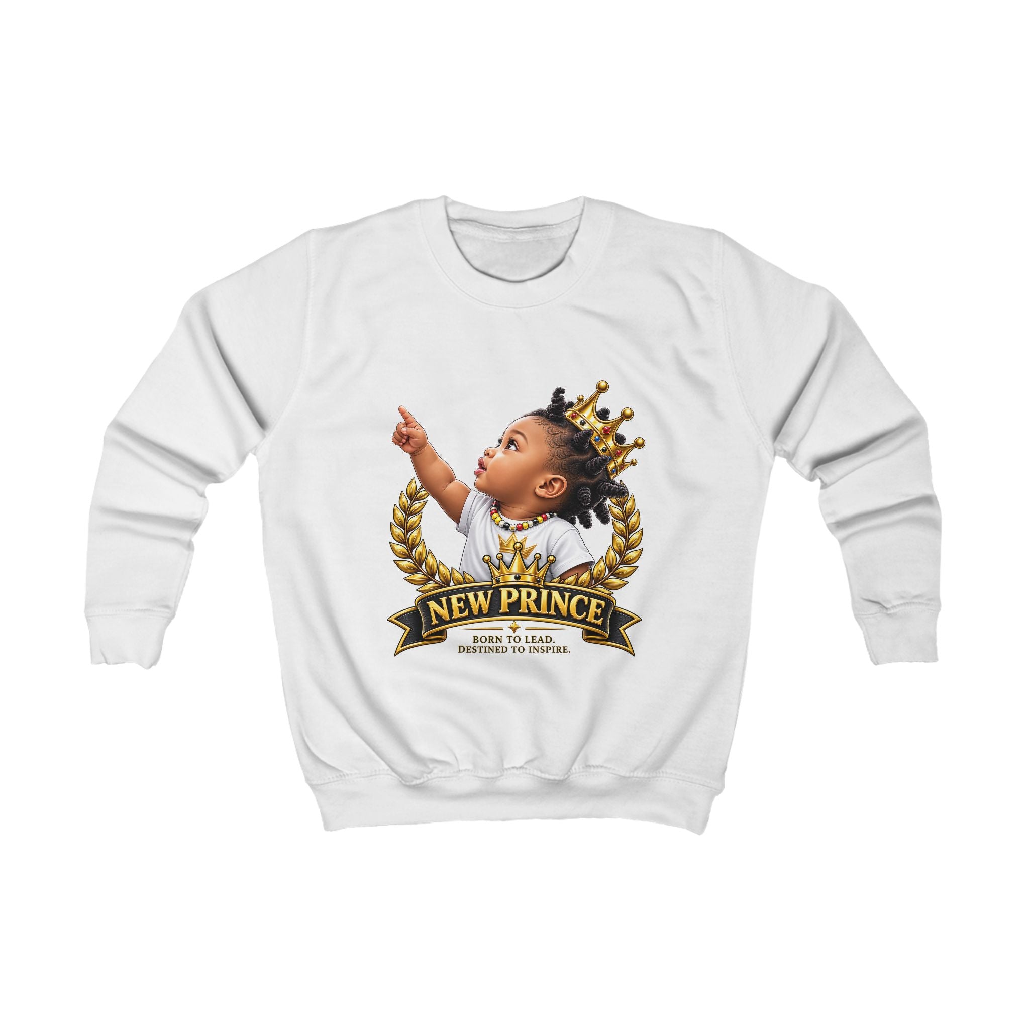 New Prince Kids Sweatshirt – Royal Crown Baby Graphic Pullover
