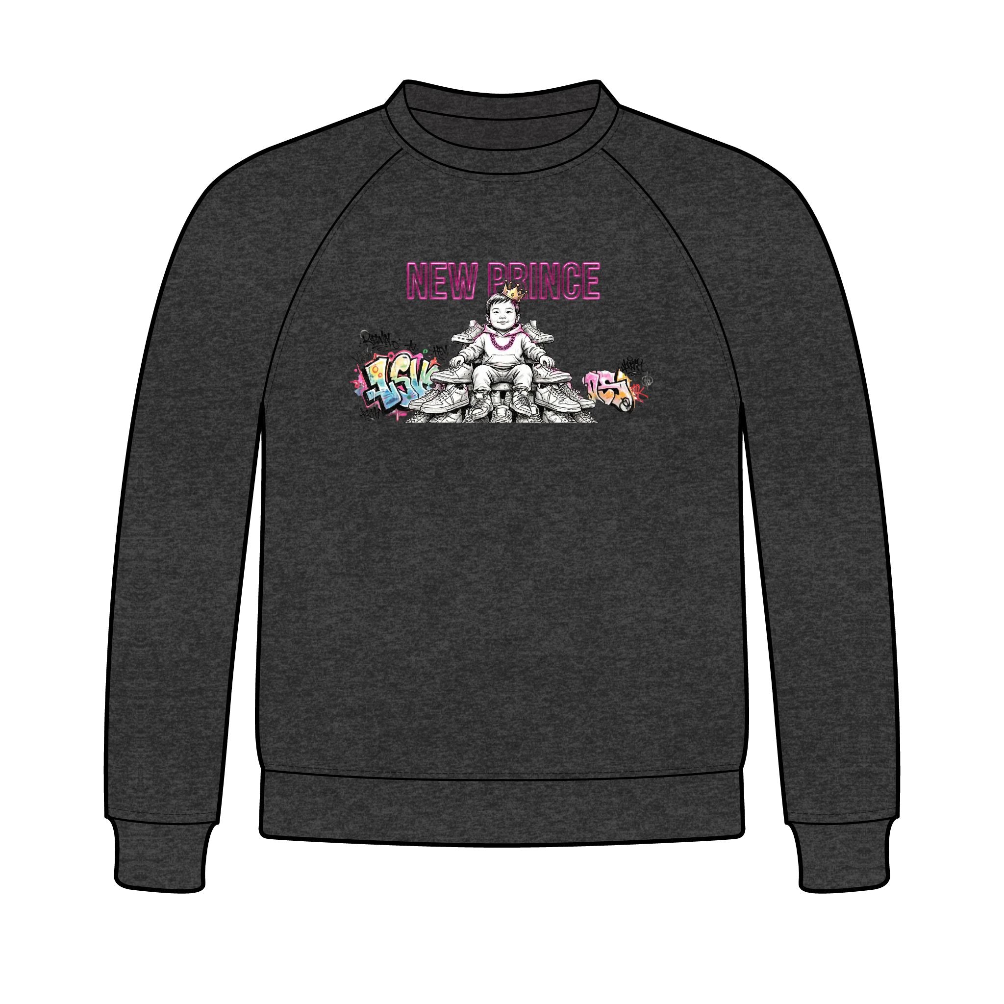 New Prince Youth Crewneck Sweatshirt — styled photo 2