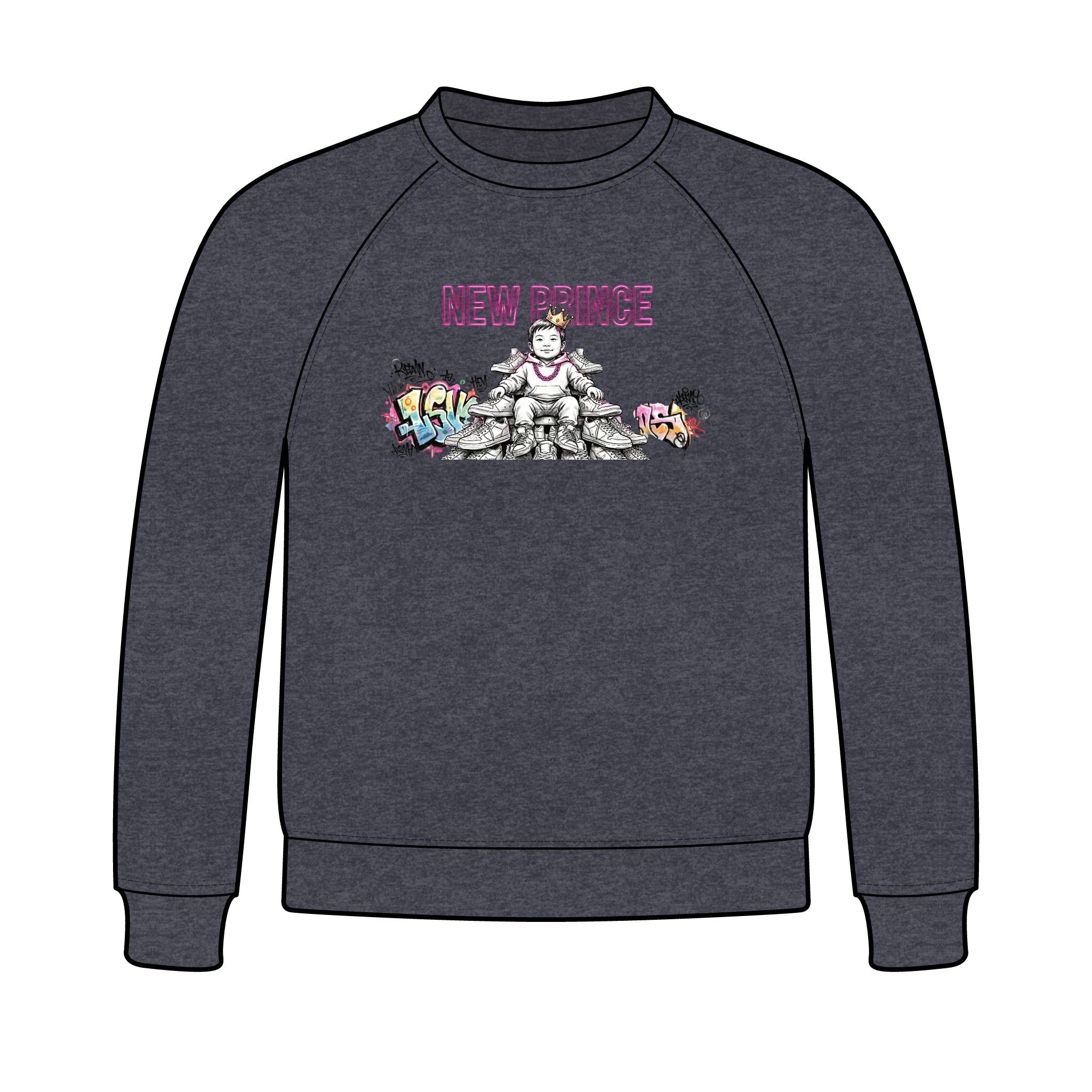 New Prince Youth Crewneck Sweatshirt — styled photo 3