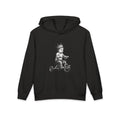 New Prince Youth Hoodie — Crowned Kid Tricycle Graphic, styled photo 2
