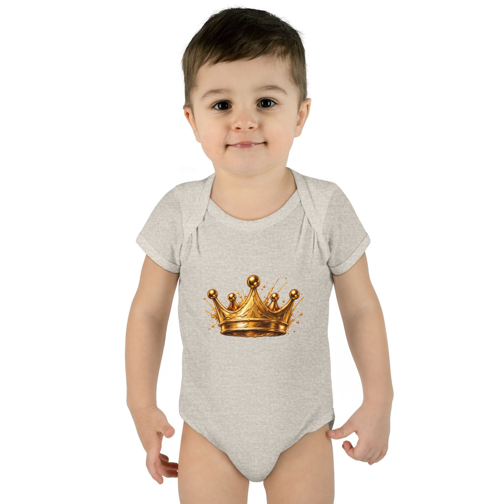 New Prince Baby Bodysuit — Infant Rib Onesie