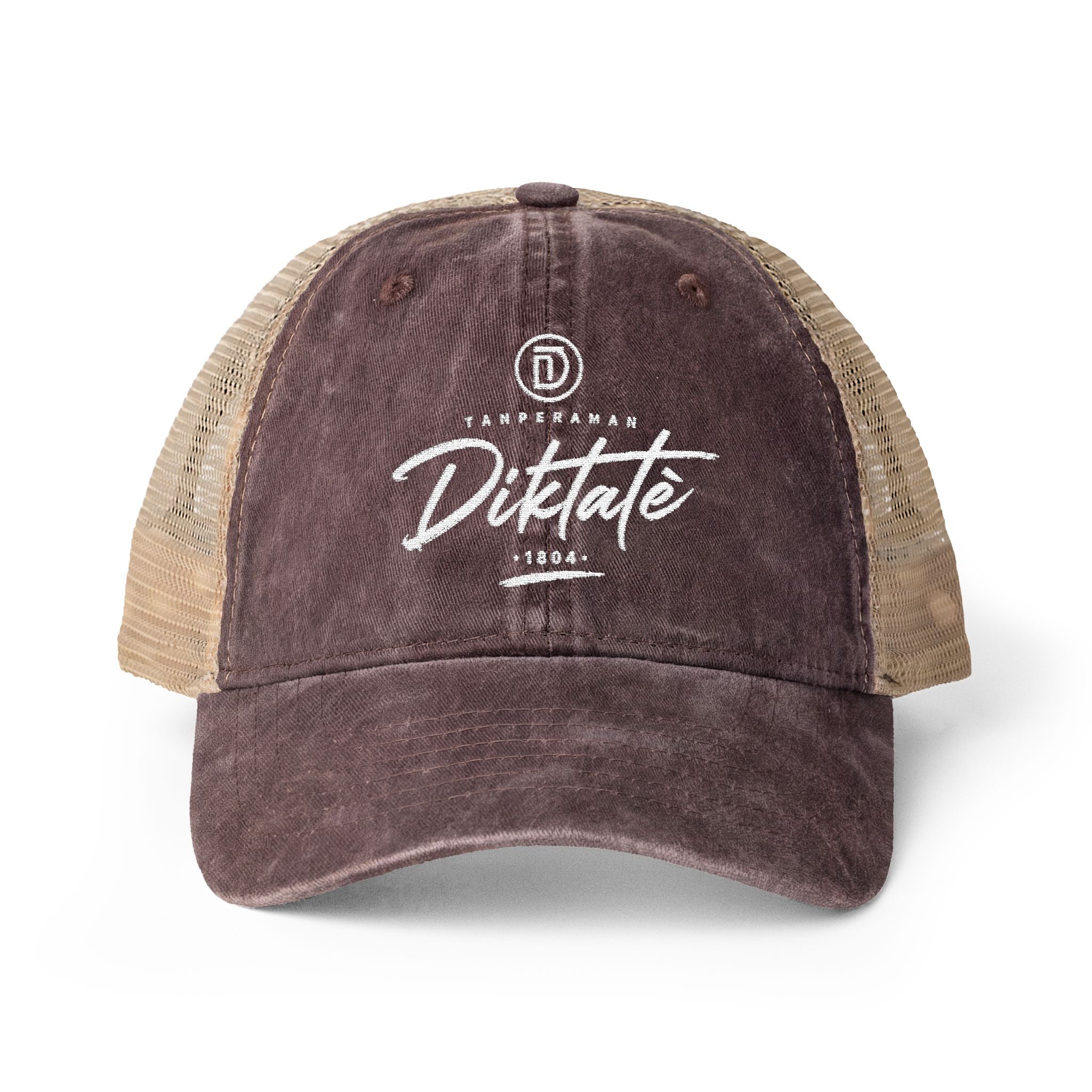 Washed Mesh-Back Cap — back view