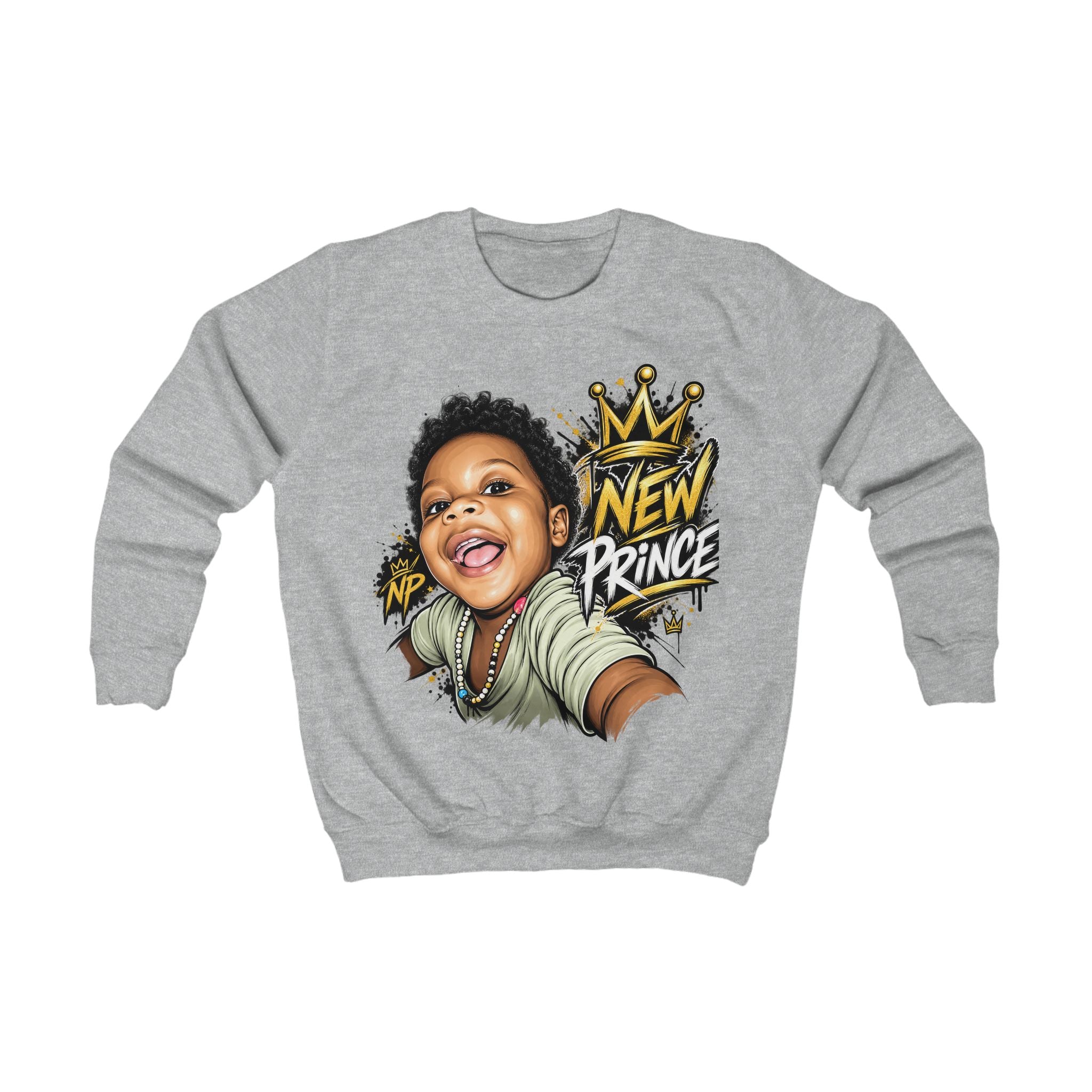 New Prince Kids Sweatshirt — Crown Graphic Crewneck