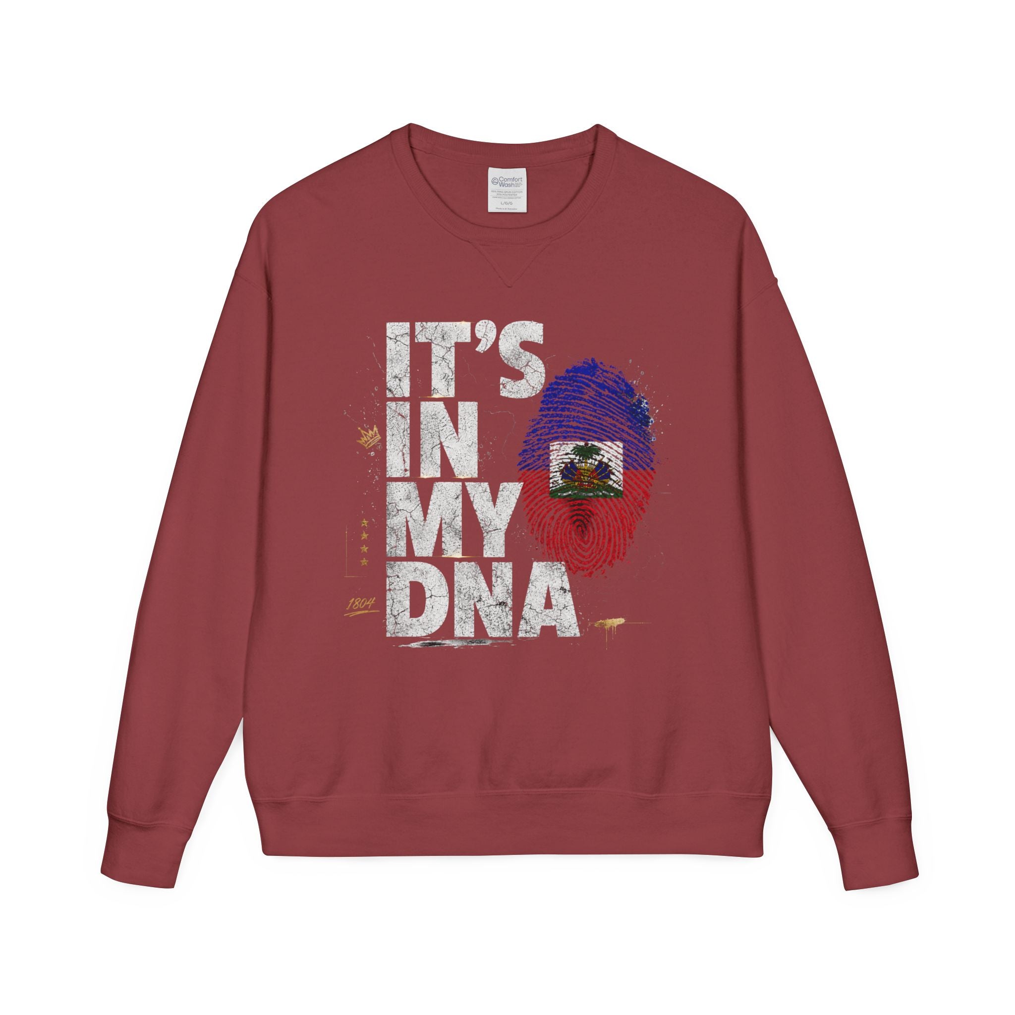 My DNA 1804 Haitian Flag Crewneck — styled photo 8