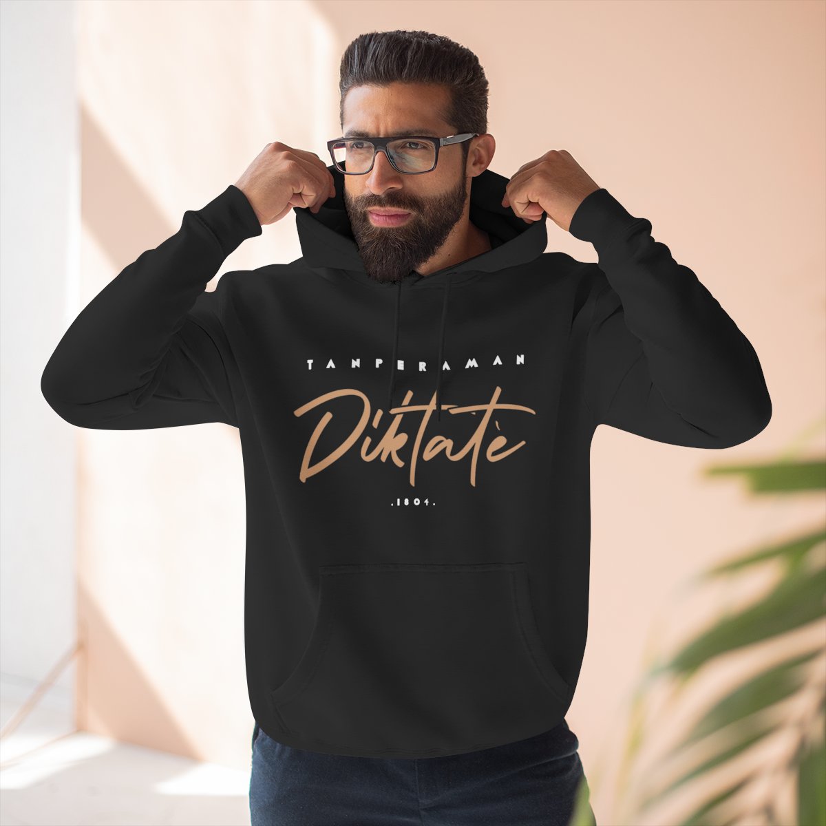 Three-Panel Fleece Hoodie — styled photo 4