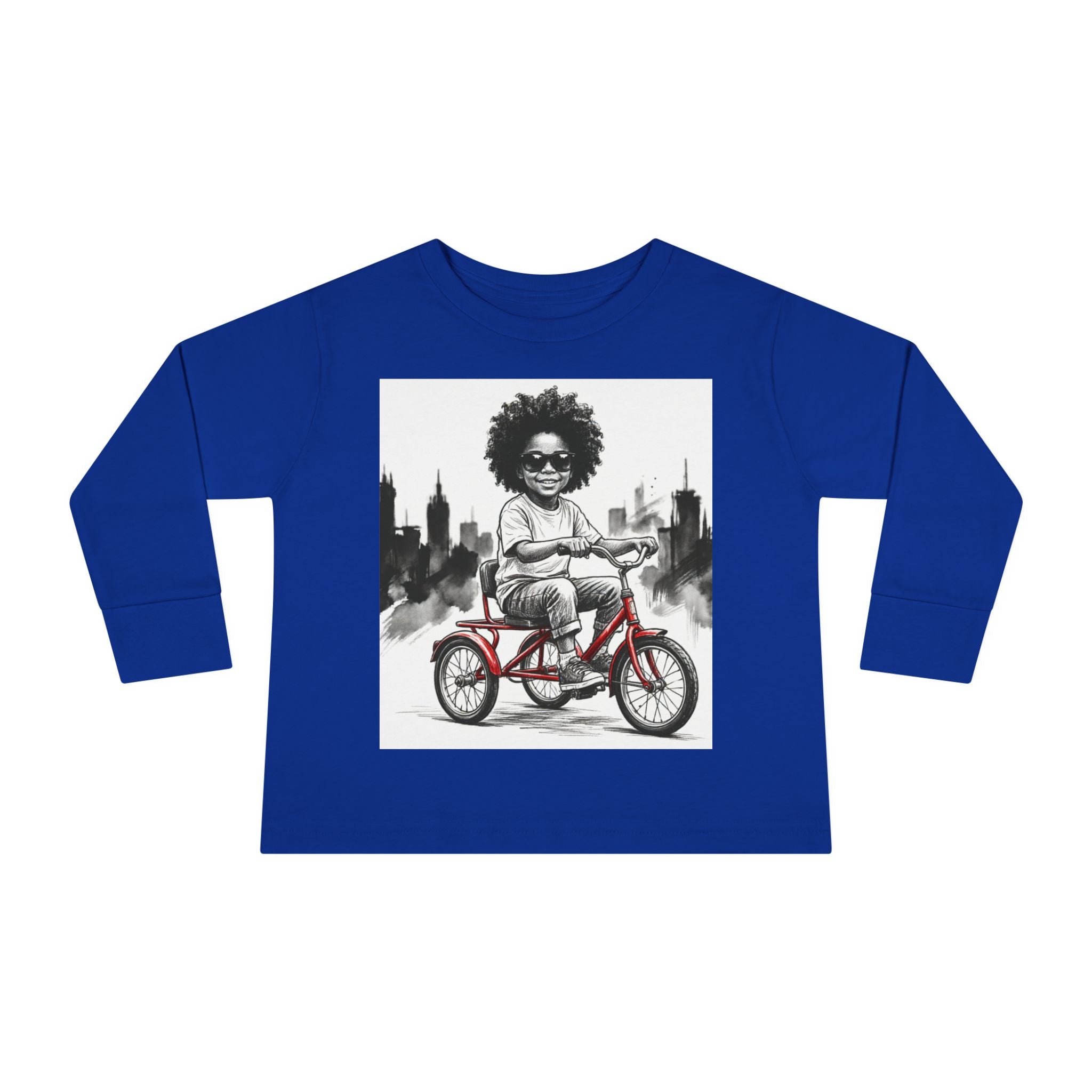 NEW PRINCE Cool Kid Toddler — sunglasses and red bike graphic detail