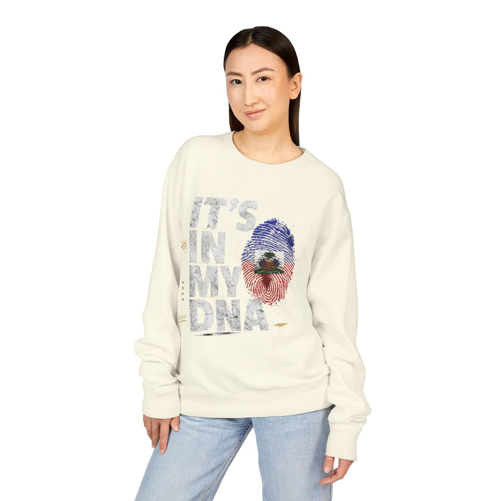 My DNA 1804 Haitian Flag Crewneck — styled photo 10