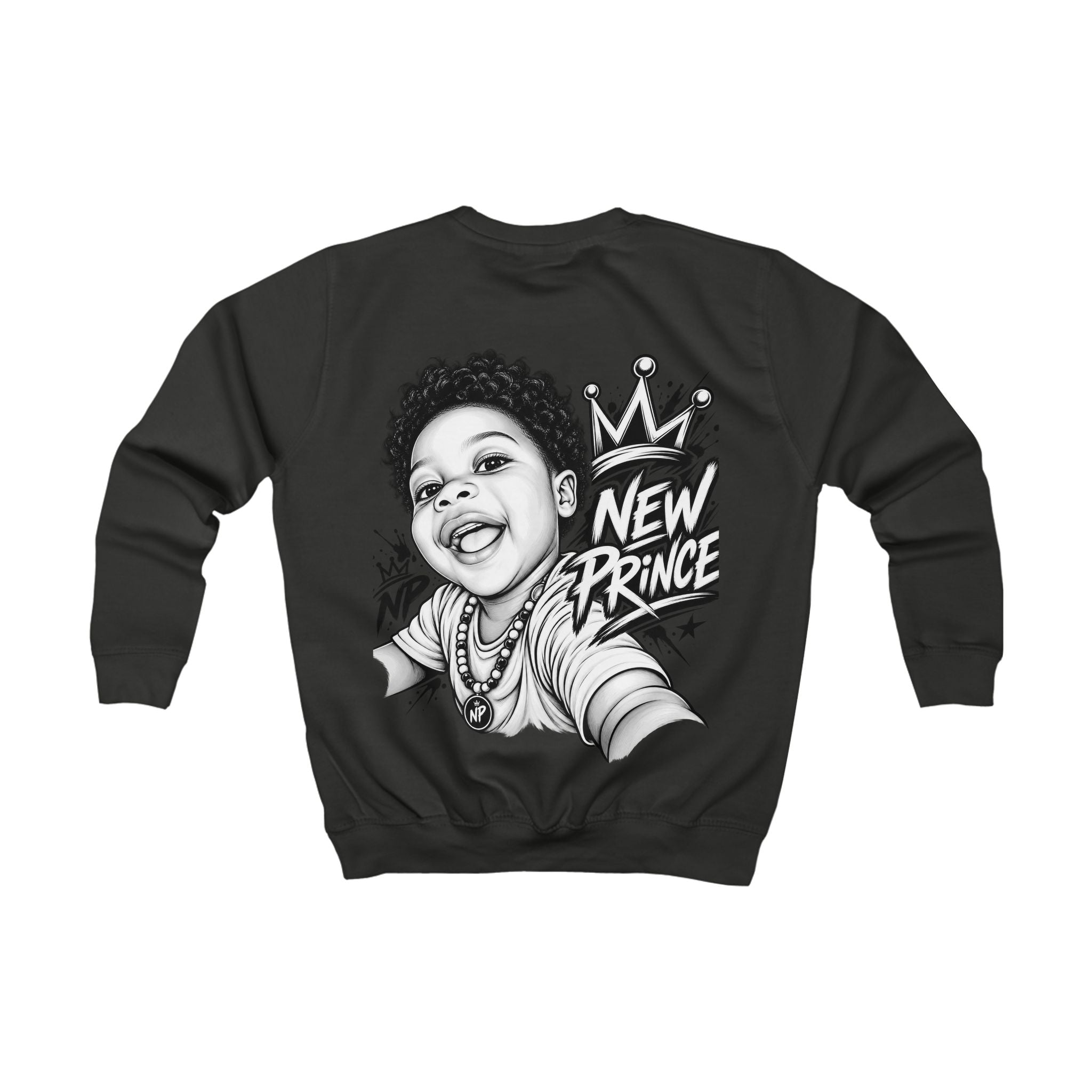 New Prince Kids Sweatshirt — Crown Graphic Crewneck