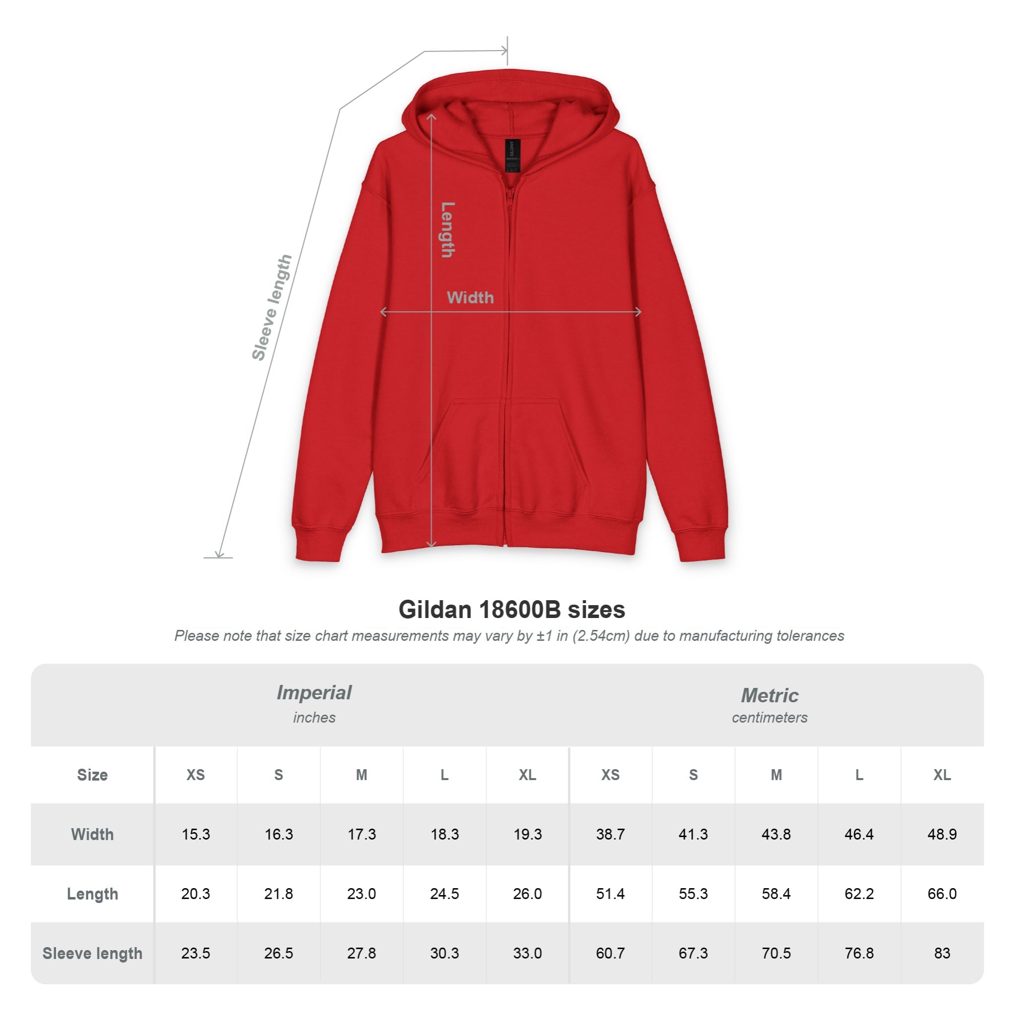 Youth Zip Hoodie — Liberty, detail view