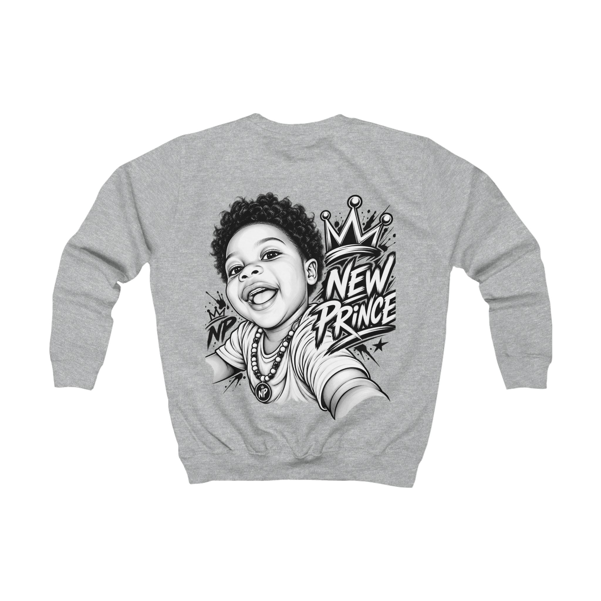 New Prince Kids Sweatshirt — Crown Graphic Crewneck