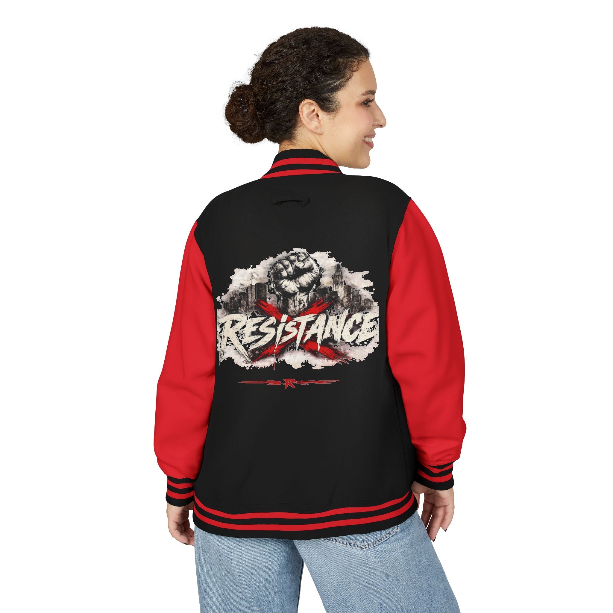 Resistance Varsity Jacket — styled photo, view 32