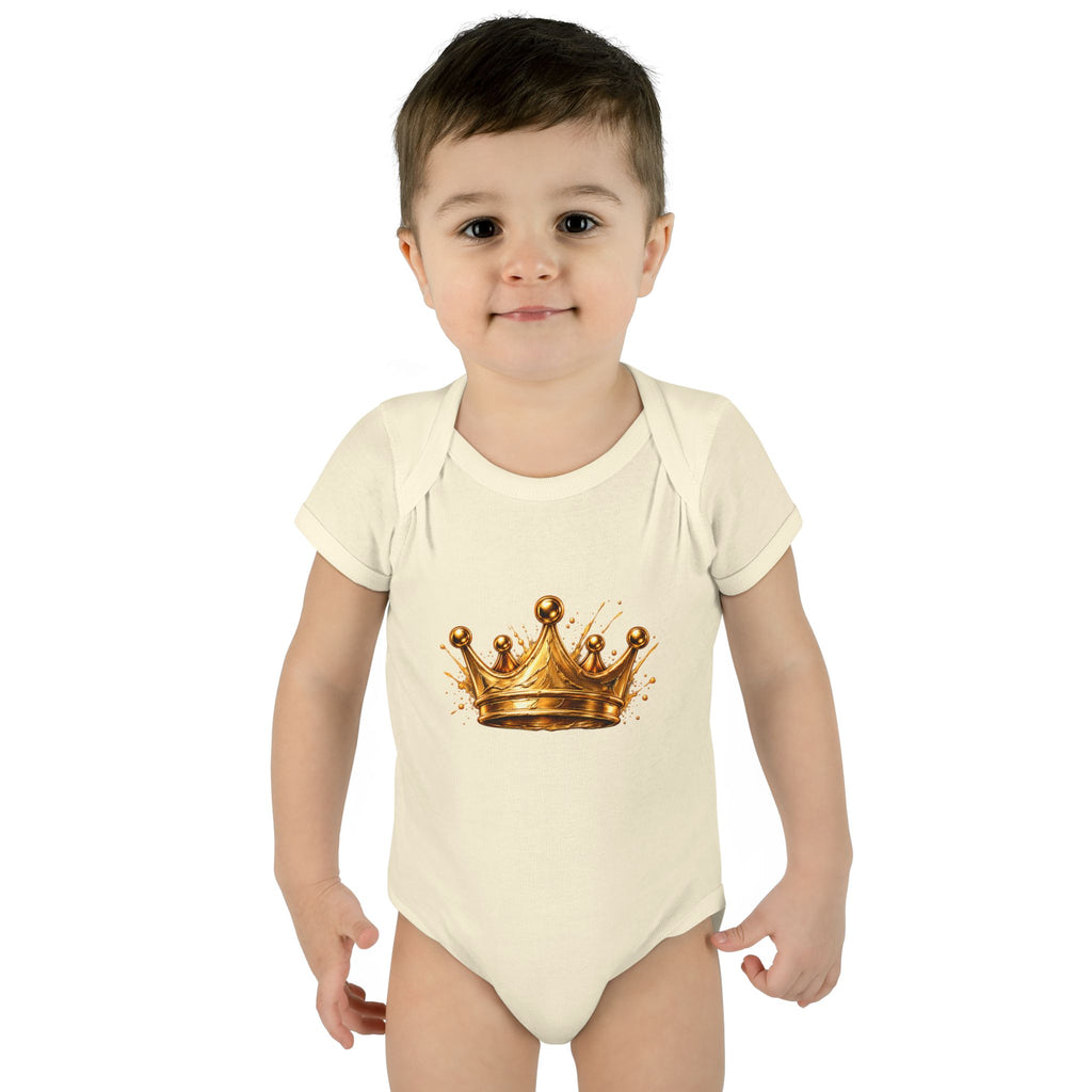 New Prince Baby Bodysuit — Infant Rib Onesie