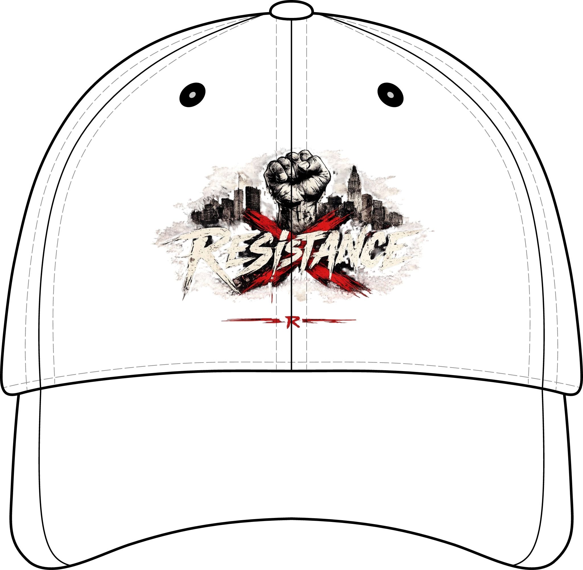 Resistance Fist Cap — raised fist graphic detail