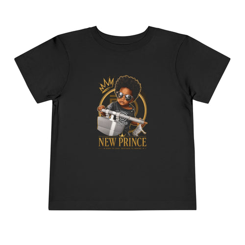 "New Prince" Afro Baby Shirt — front view