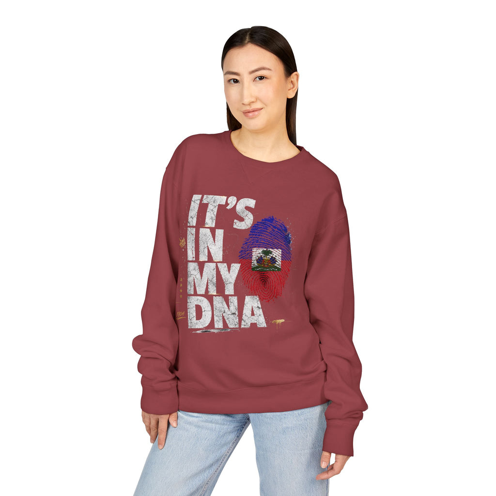 My DNA 1804 Haitian Flag Crewneck — styled photo 43