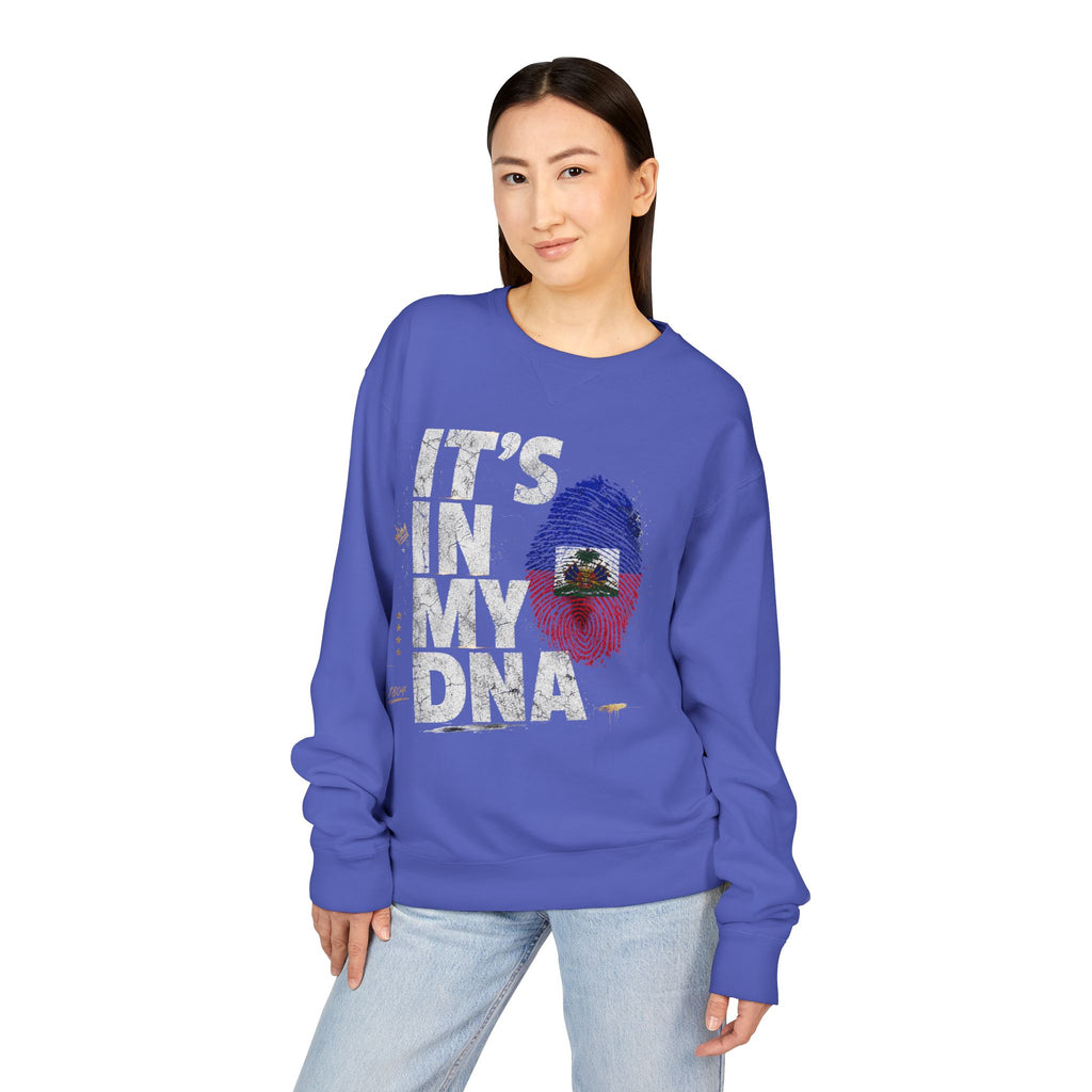 My DNA 1804 Haitian Flag Crewneck — styled photo 34