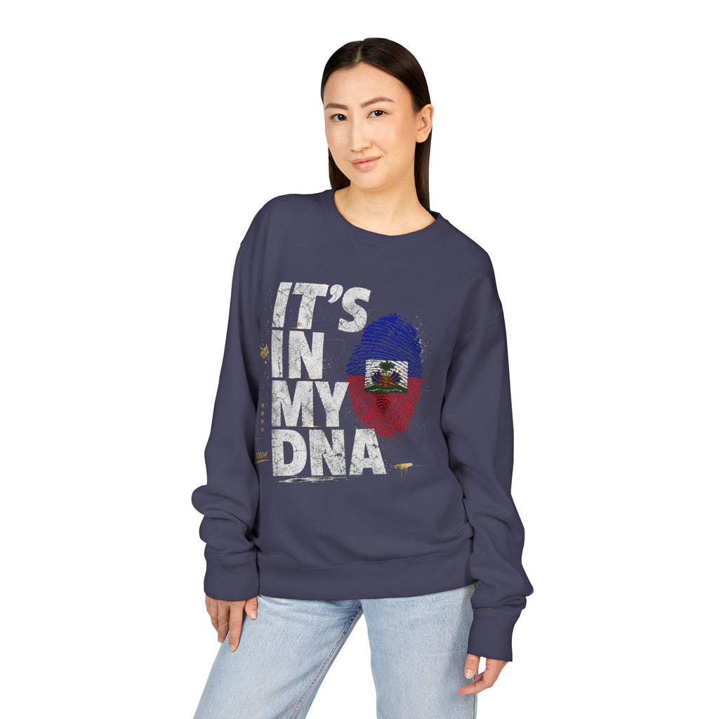 My DNA 1804 Haitian Flag Crewneck — styled photo 37