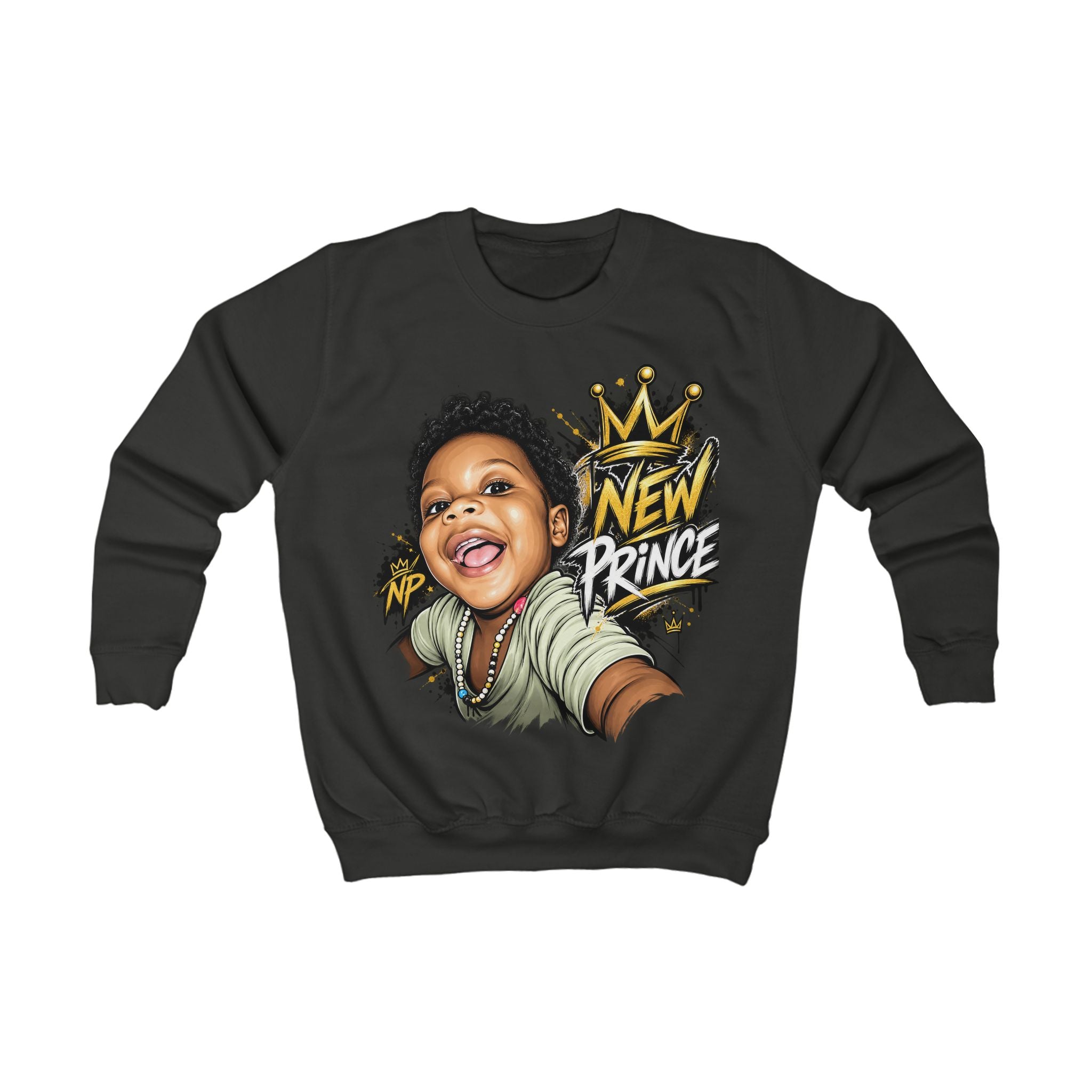 New Prince Kids Sweatshirt — Crown Graphic Crewneck
