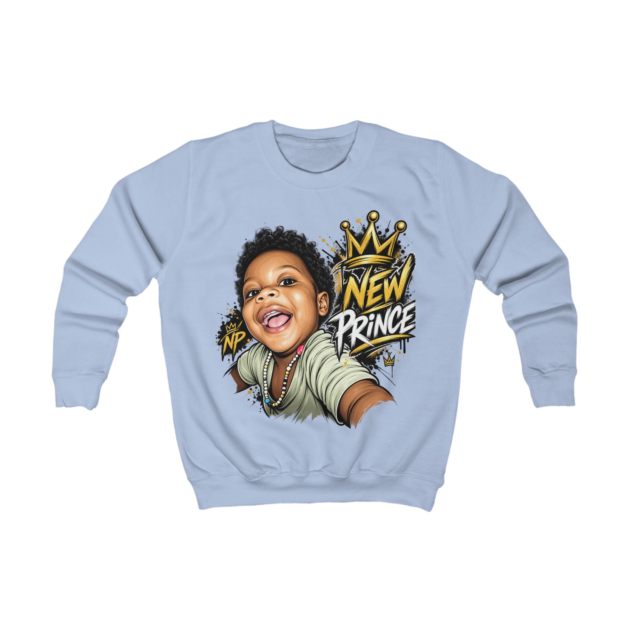 New Prince Kids Sweatshirt — Crown Graphic Crewneck