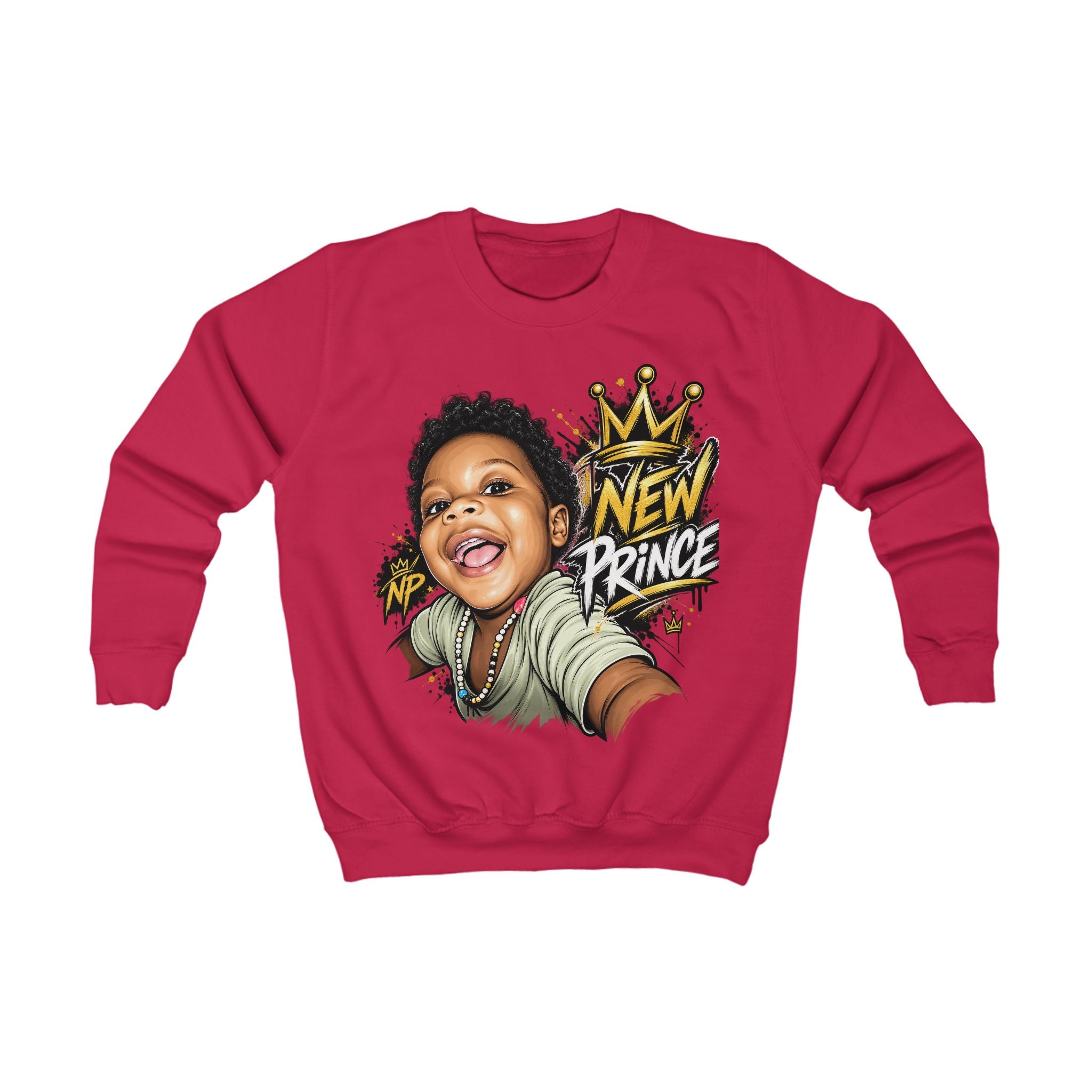 New Prince Kids Sweatshirt — Crown Graphic Crewneck