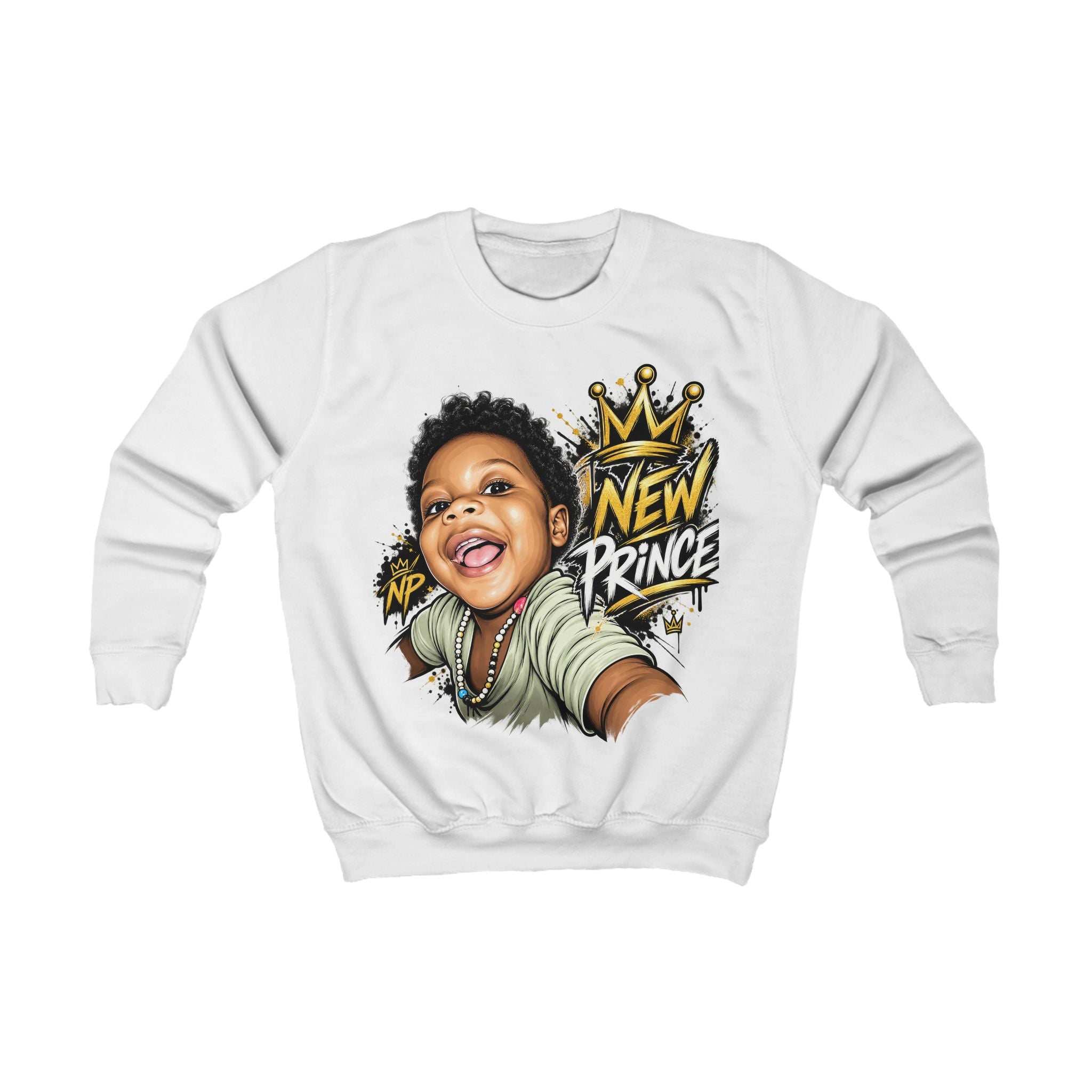 New Prince Kids Sweatshirt — Crown Graphic Crewneck