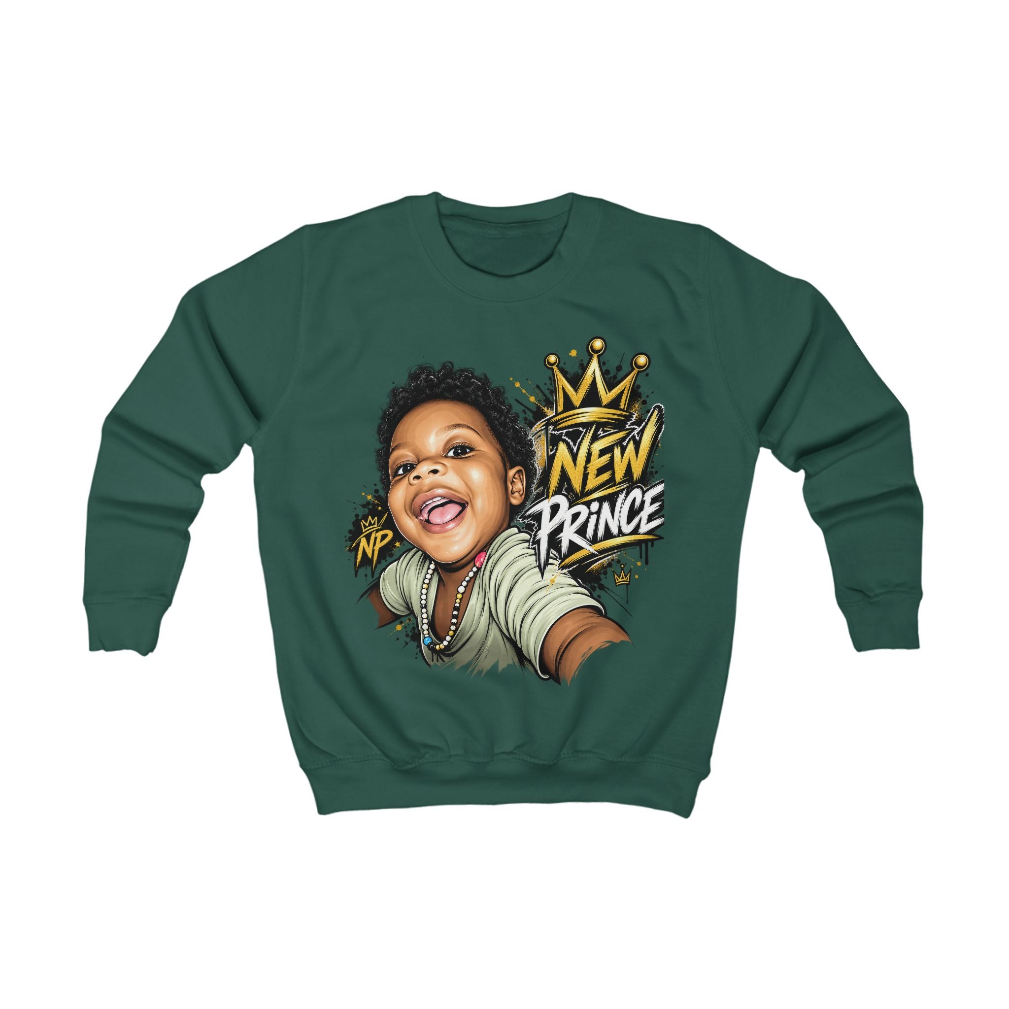 New Prince Kids Sweatshirt — Crown Graphic Crewneck