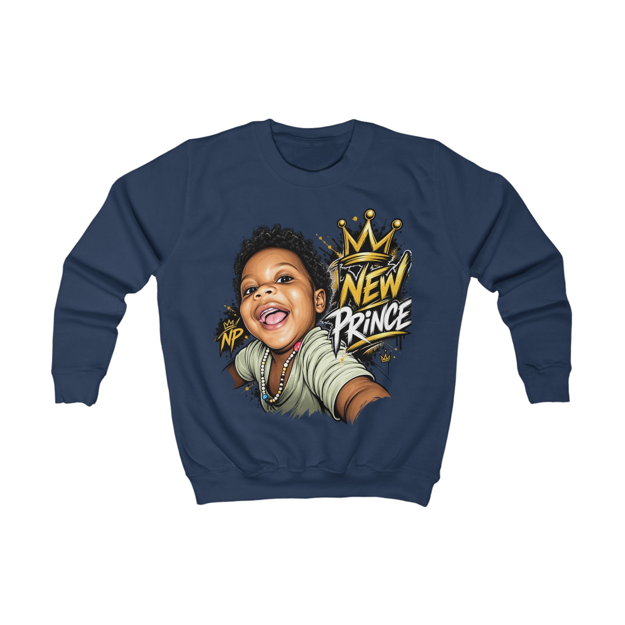 New Prince Kids Sweatshirt — Crown Graphic Crewneck