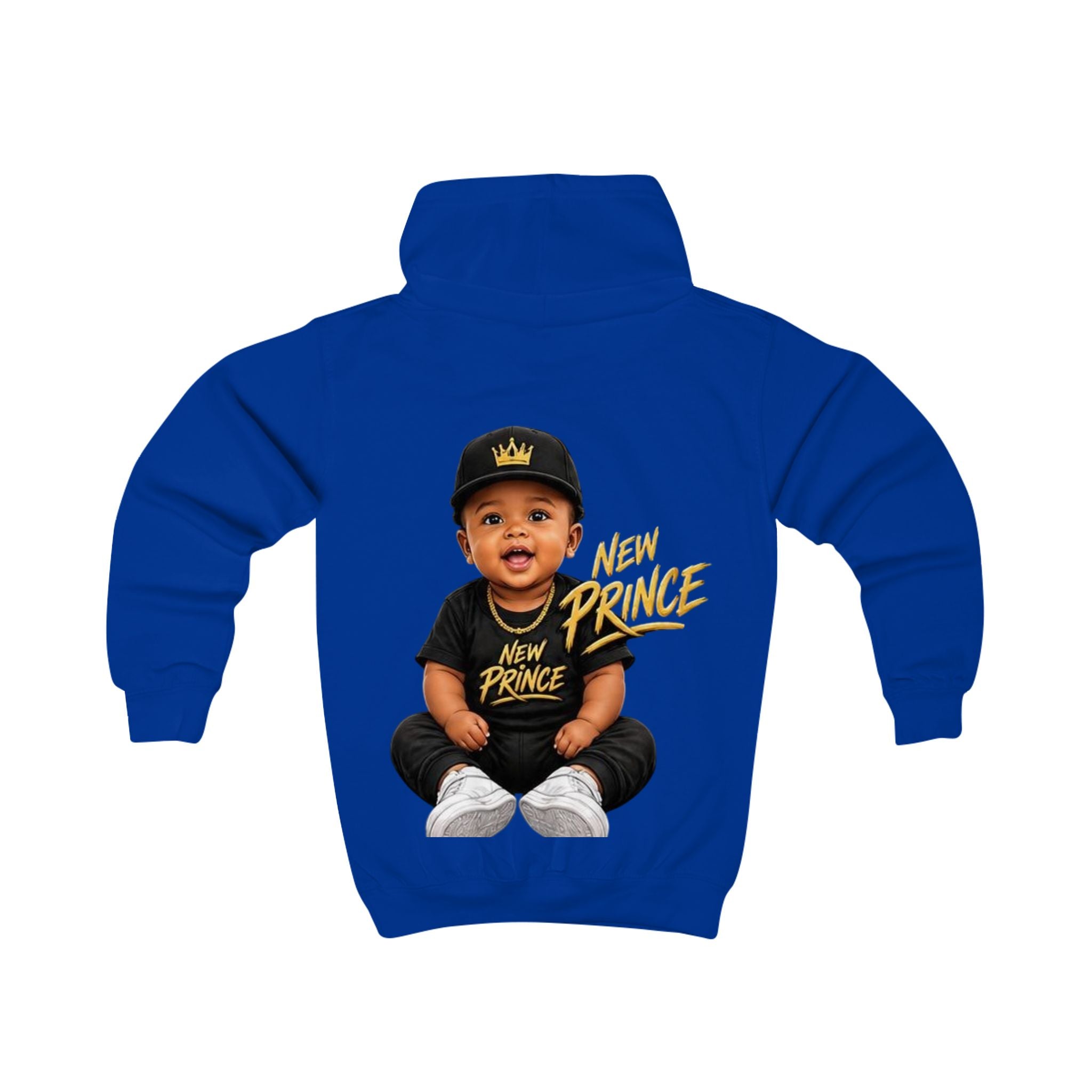 New Prince Kids Hoodie - Cute Crowned Baby Graphic Sweatshirt for Toddlers
