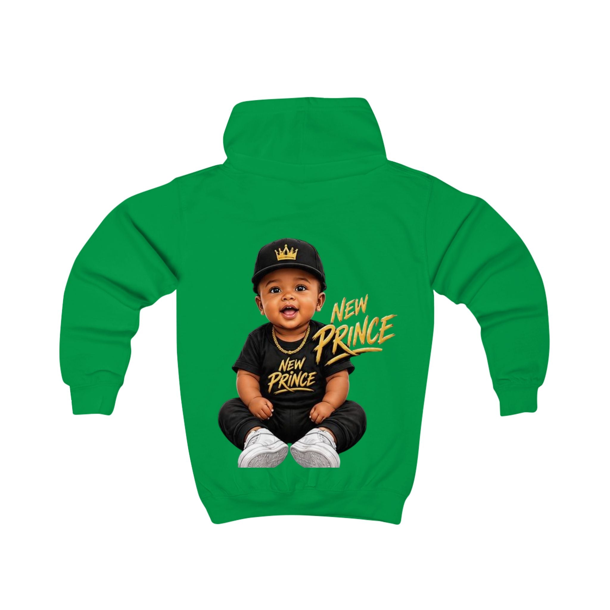 New Prince Kids Hoodie - Cute Crowned Baby Graphic Sweatshirt for Toddlers