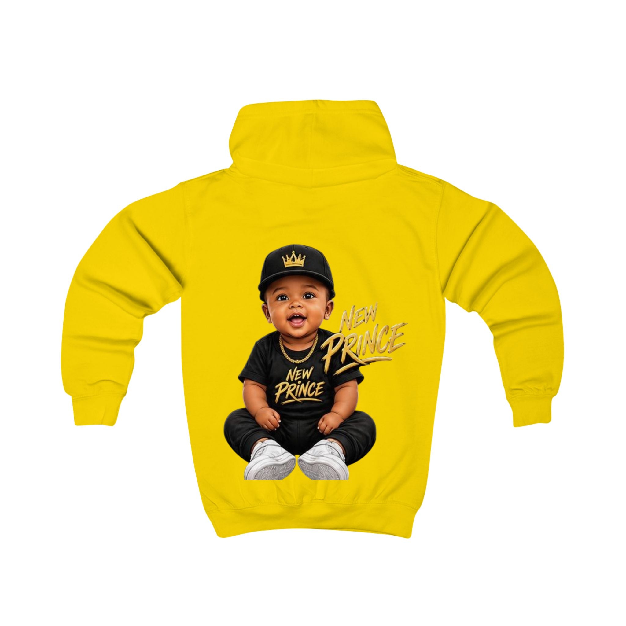 New Prince Kids Hoodie - Cute Crowned Baby Graphic Sweatshirt for Toddlers