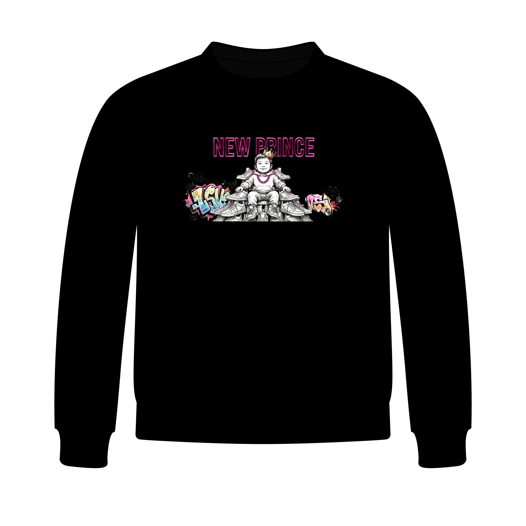 New Prince Youth Crewneck Sweatshirt — side view