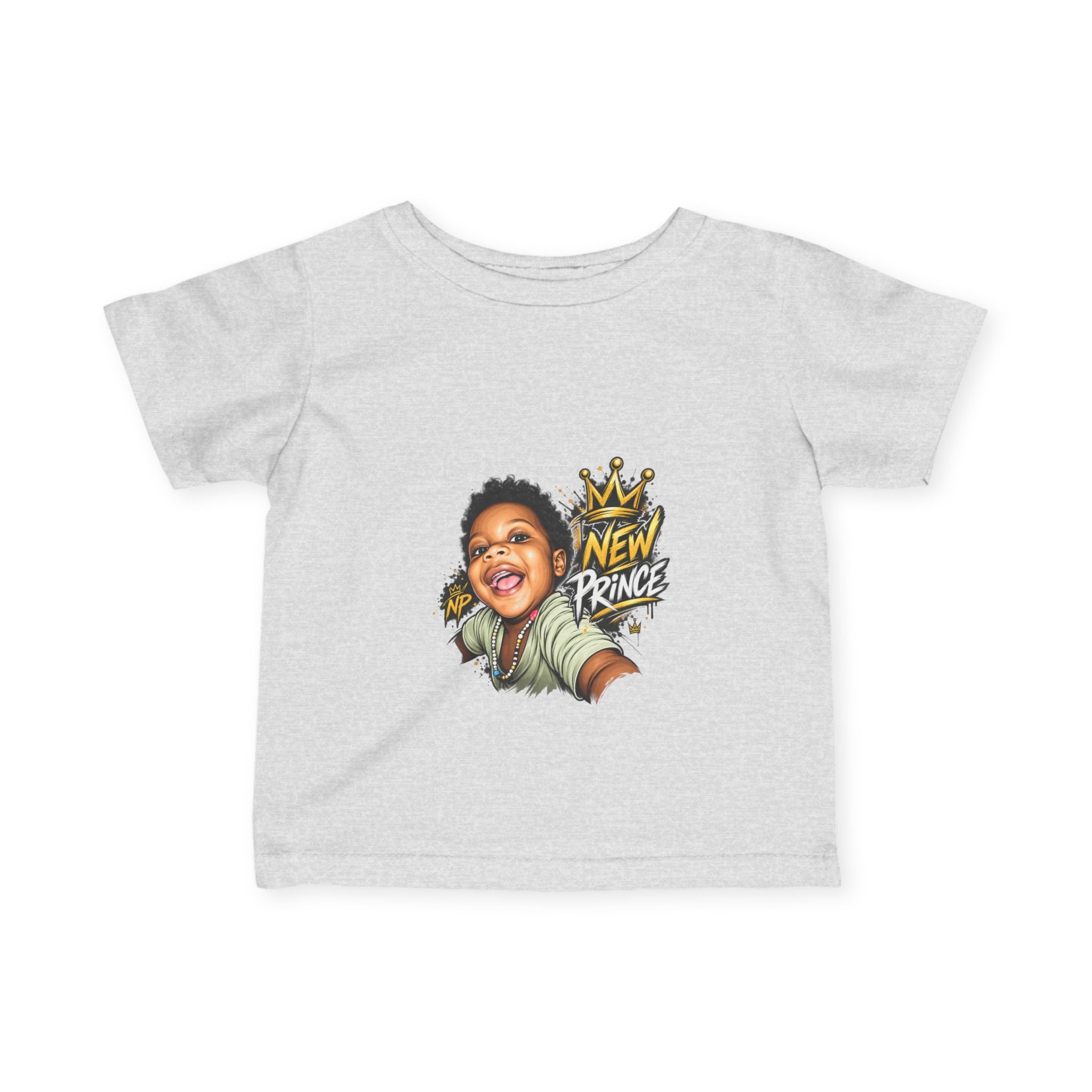 New Prince Baby Tee — crown graphic detail