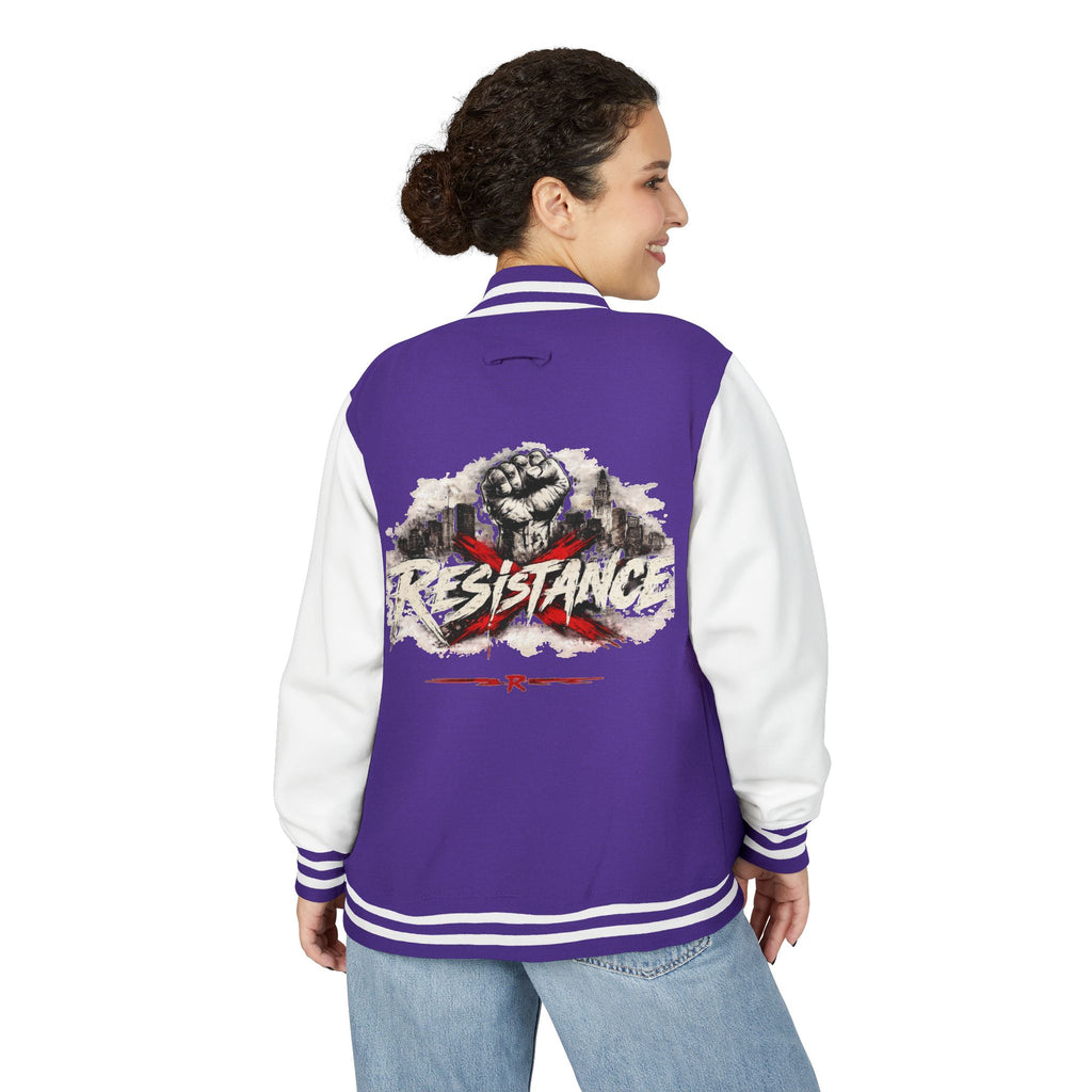 Resistance Varsity Jacket — styled photo, view 14