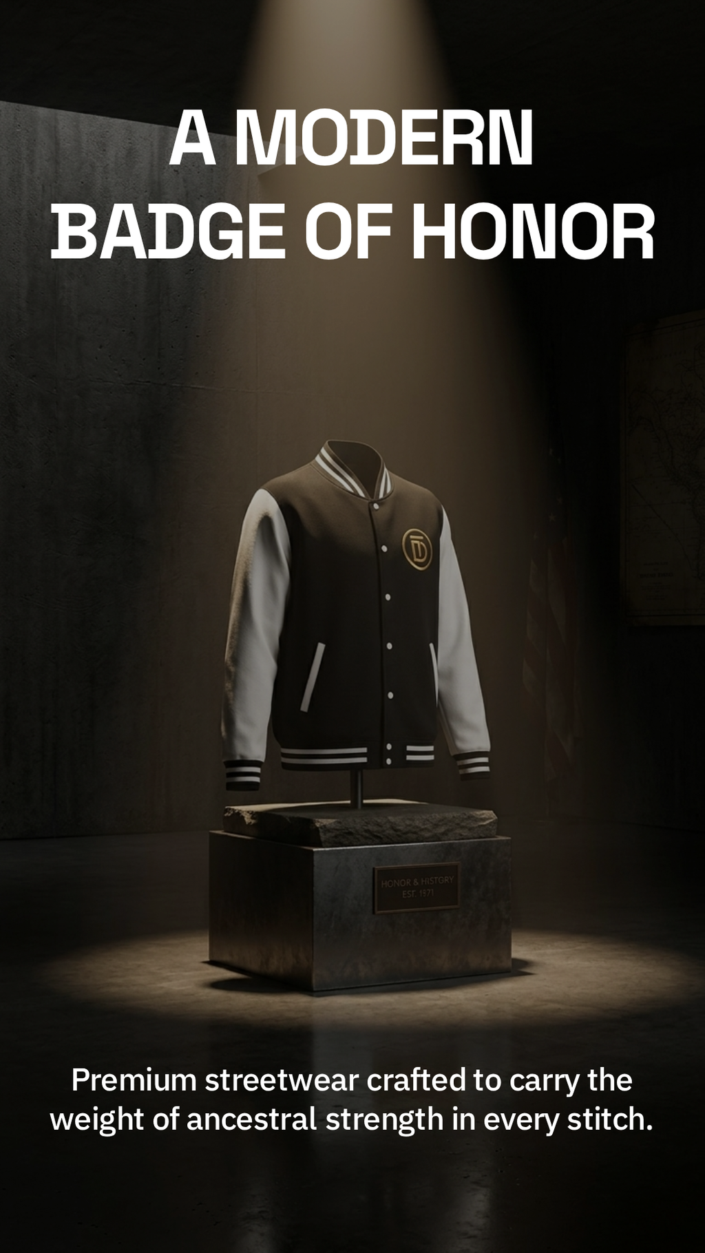 Diktatè Varsity Jacket — cinematic lifestyle shot, view 4